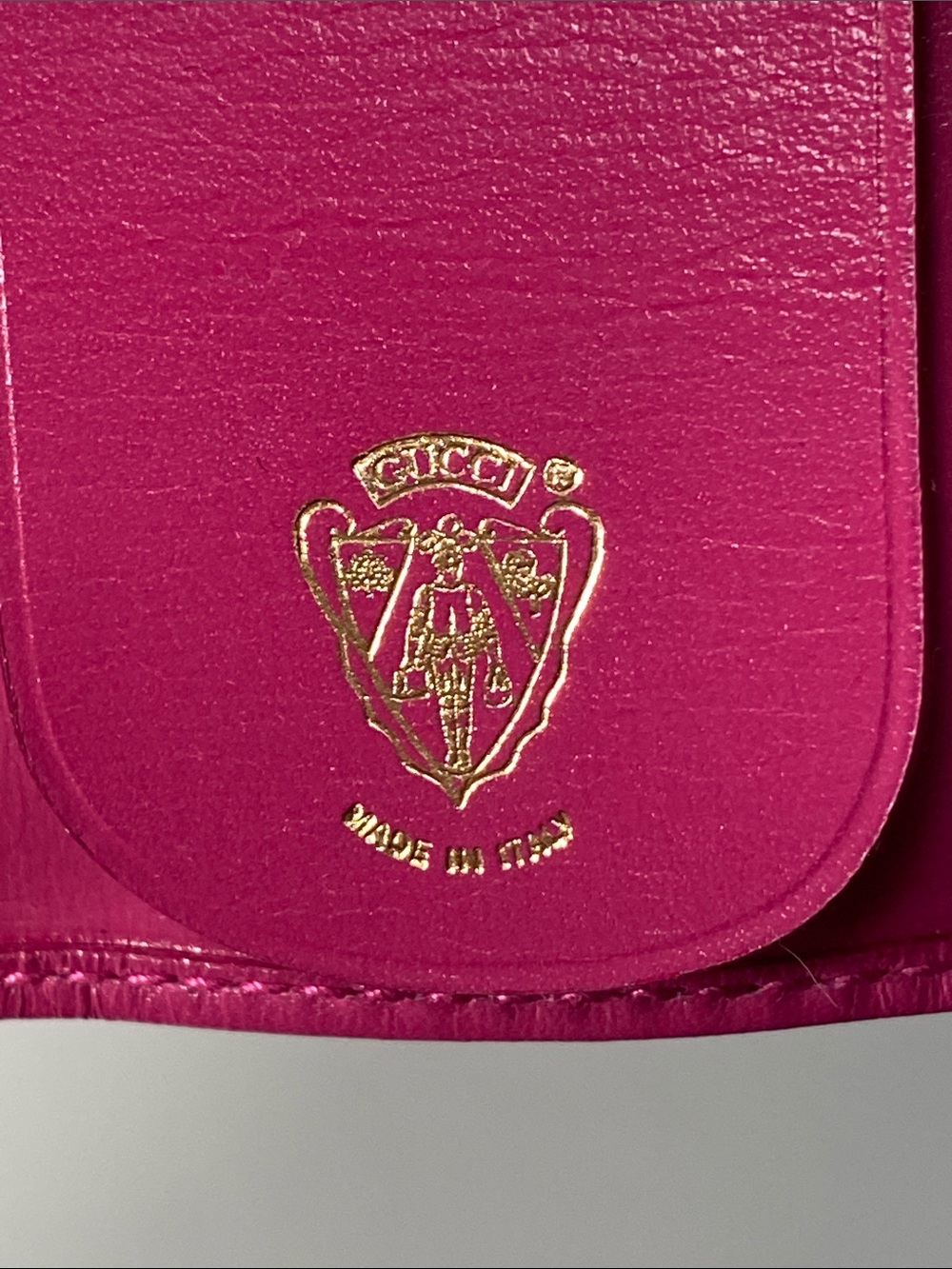 NIB Vintage GUCCI Cabuchon Leather Key Holder Case - Picture 6 of 10